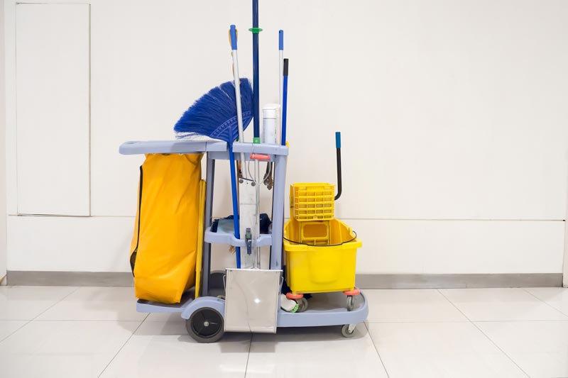 Floors mopped throughout before furniture arrives